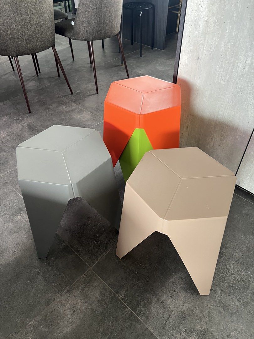 Stackable Stools (Category: Chairs) located in Singapore. Submitted by cleanslate (Listing ID 1466221684, Image 1). Description: - stackable stools - 1 for $5, 4 for $15 - Self collect.