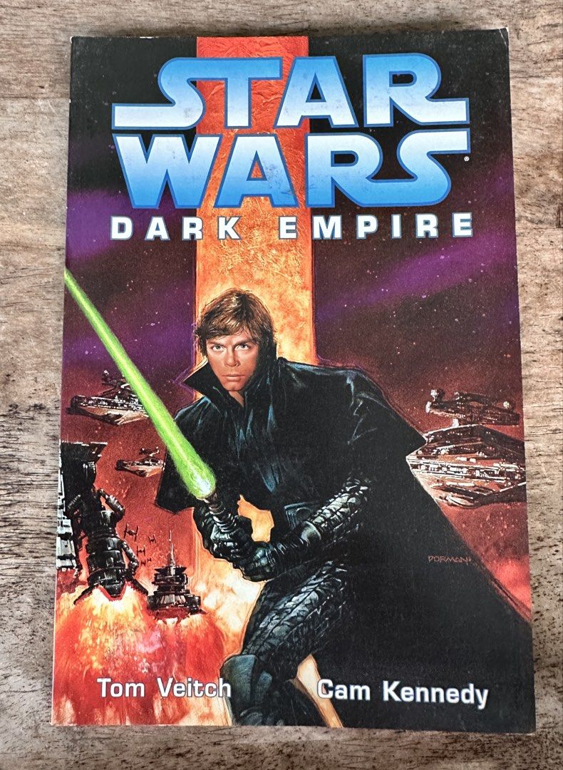Star Wars Dark Empire TPB (1995 Second Edition) - Dark Horse Comics (Category: Comics & Manga) located in Mandaluyong City. Submitted by collectorsobsessions (Listing ID 1466185337, Image 1). Description: Star Wars Dark Empire TPB (1995 Second Edition) - Paperback TPB - In Fine to Very Fine condition. - With price tag residue at the lower left corner. - PRICE: P1,200.