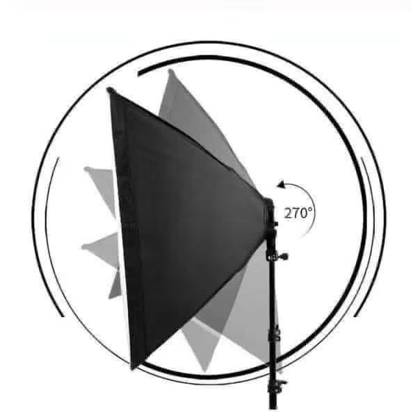 Studio lighting softbox photography kit (Category: Lighting & Studio Equipment) located in Manila. Submitted by haze1496 (Listing ID 1466187165, Image 2). Description: Studio Lighting Softbox 50 * 70cm Photography Kit with 2m Light Stand and 45w Light Bulb.