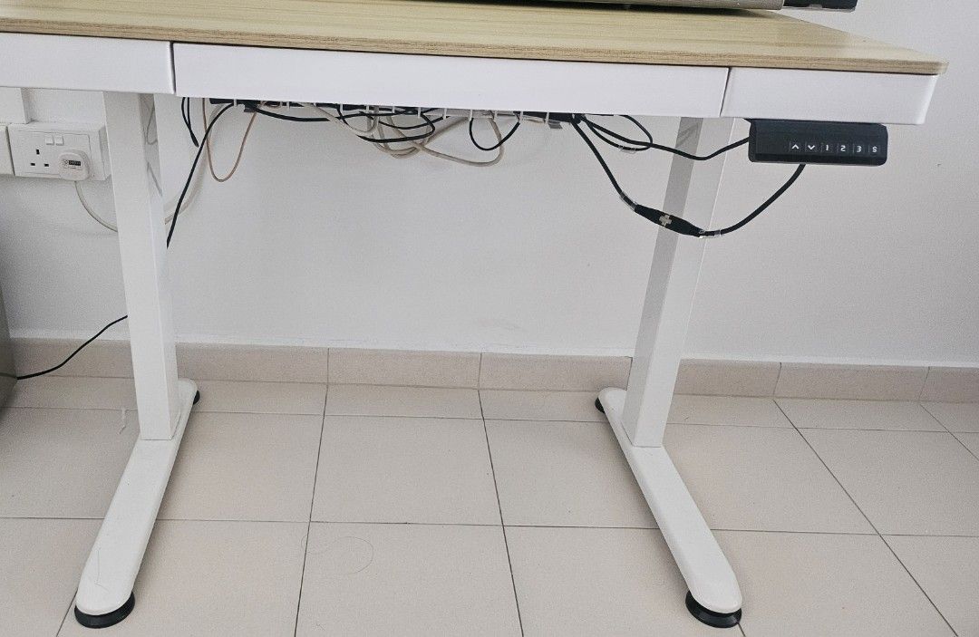 Study adjustable table (Category: Other Home Furniture) located in Singapore. Submitted by shopwithmebabes (Listing ID 1466246299, Image 1). Description: all in good condition. adjustable working well..