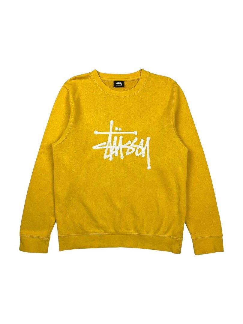 Stussy - Basic Logo Mustard Crewneck (Category: Tshirts & Polo Shirts ) located in Puerto Princesa. Submitted by rrugsgallery (Listing ID 1466308179, Image 1). Description: Stussy - Basic Logo Mustard Crewneck Tagged Size: Small Dimensions Length: 26.5 Width: 20 Condition: Very good Color rate: 9.5 Flaws: Light stain (barely noticeable) .