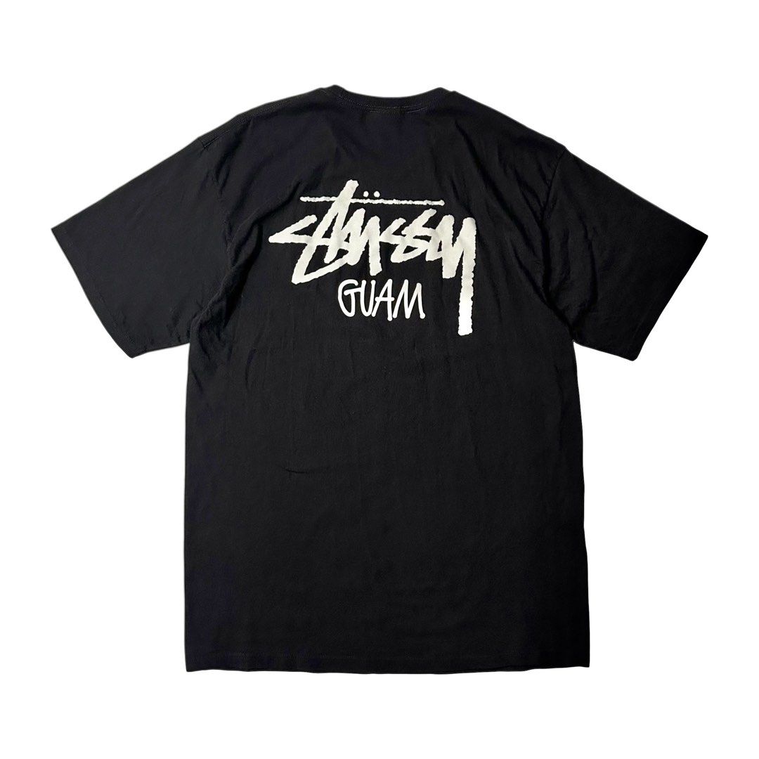 Stussy Guam Chapter black tee (Category: Activewear) located in Dagupan City. Submitted by unknownlootph (Listing ID 1466326609, Image 1). Description: Size: XL (24x32) Condition: 9.9/10 Color rate: 9.9/10 Issue: none (Legit/Authentic) — pristine condition (as new) 💎 .