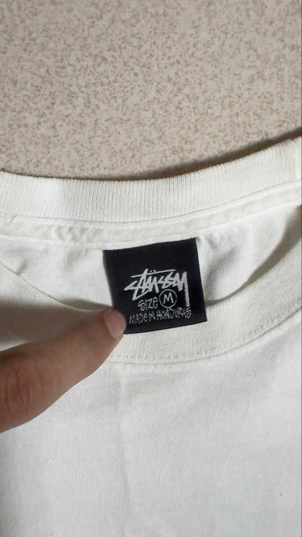 Stussy Modern Age Tee (Category: Tshirts & Polo Shirts ) located in Leyte. Submitted by zyy_thrift (Listing ID 1466233489, Image 3). Description: Stussy Modern Age Tee 21x28 Good Condition Color Rate: 10/10 Issue: ❌ (need wash na stock lang sa house) LOC: Tacloban City📍.