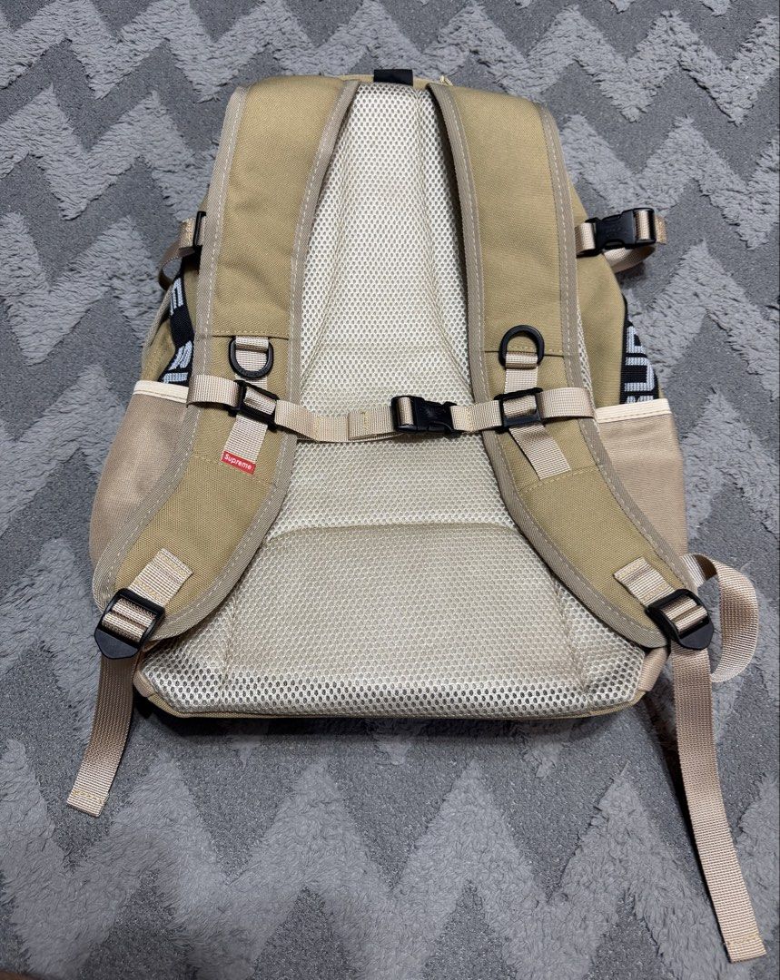 Supreme - SS18 Cordura Cream Backpack (Category: Backpacks) located in Cavite. Submitted by commoncourtesy (Listing ID 1466220151, Image 3). Description: With hang tag.