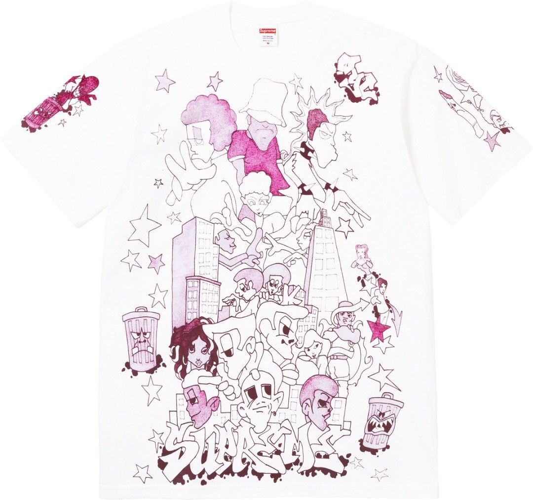 Supreme Downtown Tee White (Category: Tshirts & Polo Shirts ) located in Butuan. Submitted by prince0922 (Listing ID 1466309727, Image 1). Description: Supreme Downtown Tee Size on tag: M Width: 21 Length: 28 Condition: Very good Issue: Minor hairline graph fade Color rate: 9/10 Price: 1500📥.