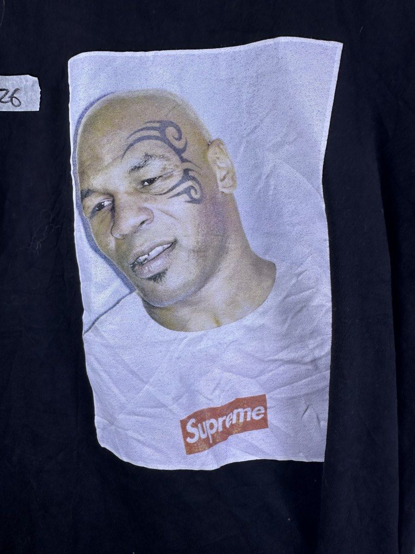 Supreme Mike Tyson Photo Tee Black Medium (Category: Tshirts & Polo Shirts ) located in Manila. Submitted by declutterpromax (Listing ID 1466232117, Image 2). Description: - Brand: Supreme - Design: Mike Tyson graphic photo tee - Color: Classic black - Size: Medium (19" width x 26" length) - Material: 100% pre-shrunk cotton, Made in USA - Condition: Clean neck tag intact - Shipping: Ready to ship.