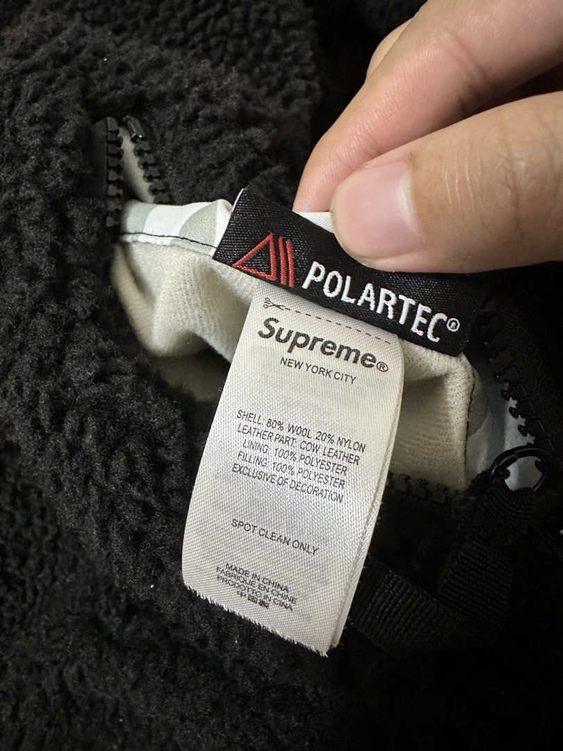 Supreme Reversible Fleece Jacket Polartech Camo (Category: Coats, Jackets and Outerwear) located in San Jose. Submitted by vnctltno (Listing ID 1463667106, Image 3). Description: - Supreme reversible jacket W 25 L 27 Good as new Nego.