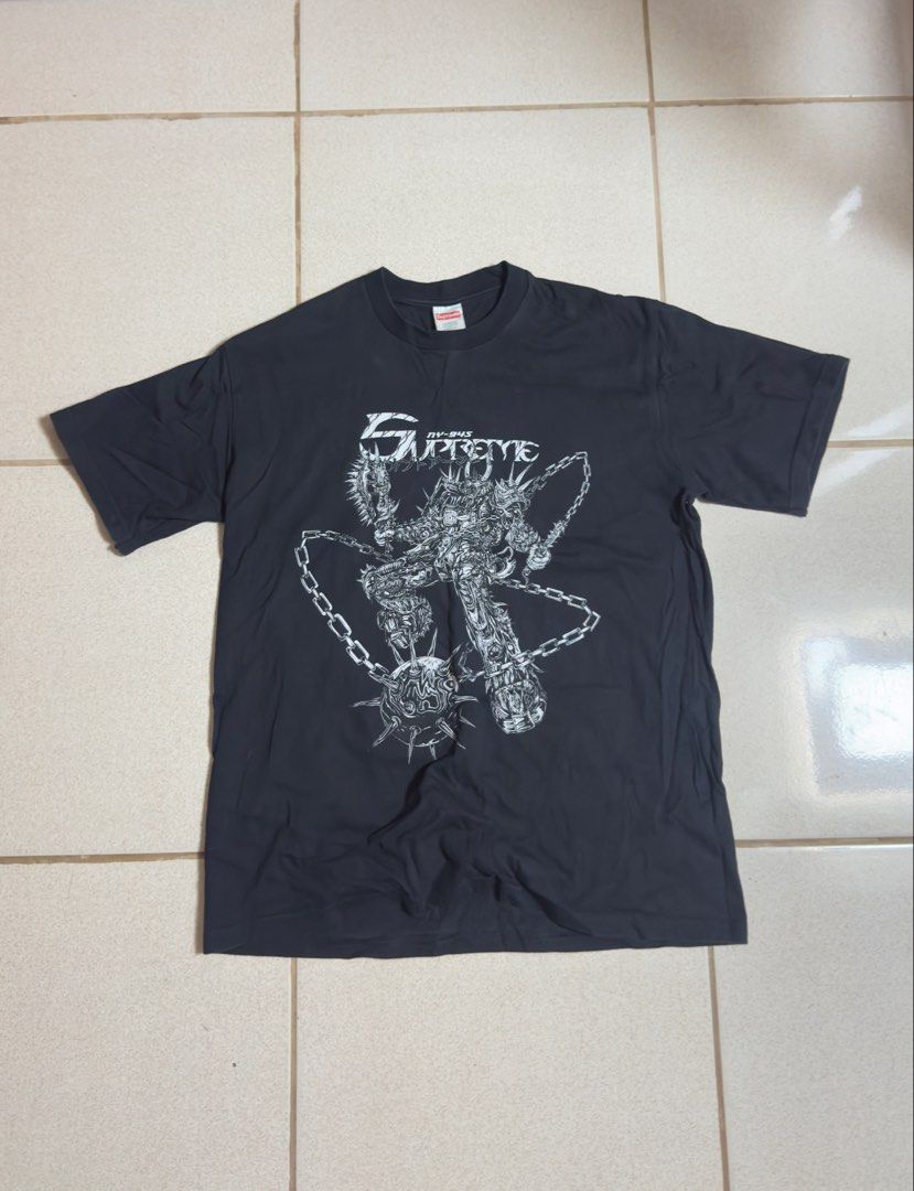 Supreme Spikes Tee Black (Category: Tshirts & Polo Shirts ) located in Leyte. Submitted by zyy_thrift (Listing ID 1466212307, Image 1). Description: Supreme Spikes Tee Black 21x28 Good Condition Color Rate: 10/10 Issue: ❌ (need wash na stock lang sa house) LOC: Tacloban City📍 .