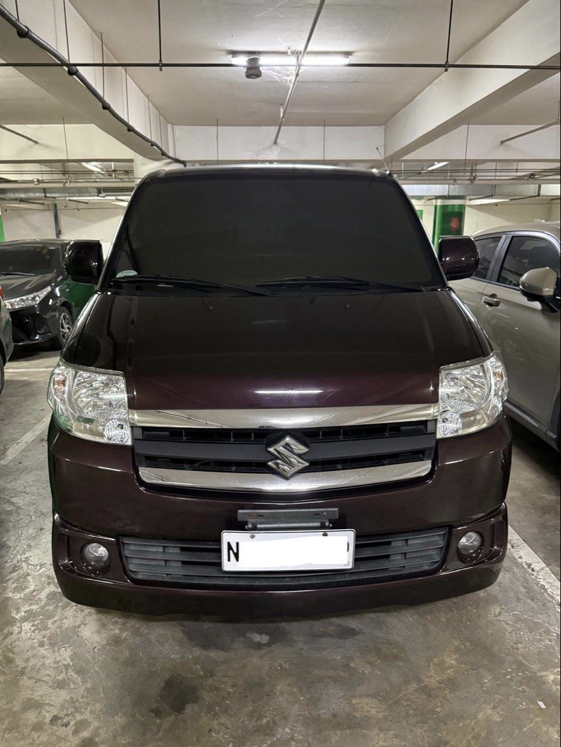 Suzuki APV 1.6 GLX Manual (Category: Used Cars) located in Caloocan City. Submitted by jemelee (Listing ID 1466334439, Image 1). Description: Fast Break‼️‼️ Suzuki APV 2025 GLX‼️ Top of the Line Color Burgundy Red Pearl 16k km Mileage Only ‼️ Manual transmission Gasoline 7 to 9 seating capacity Good for family car or business All power working All stock Dual aircon Thick tires fresh interior and exterior Original paimt with minor scratches pwede 