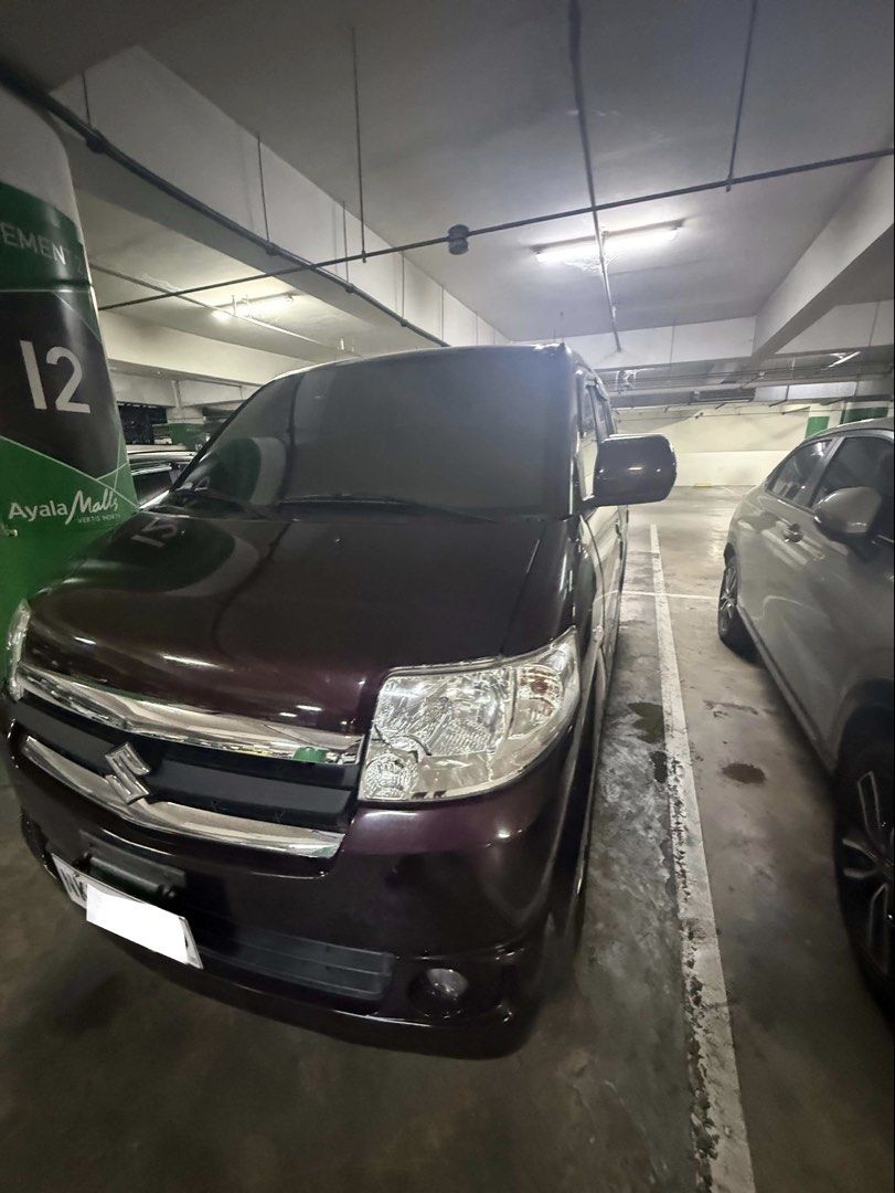 Suzuki APV 1.6 GLX Manual (Category: Used Cars) located in Caloocan City. Submitted by jemelee (Listing ID 1466334439, Image 2). Description: Fast Break‼️‼️ Suzuki APV 2025 GLX‼️ Top of the Line Color Burgundy Red Pearl 16k km Mileage Only ‼️ Manual transmission Gasoline 7 to 9 seating capacity Good for family car or business All power working All stock Dual aircon Thick tires fresh interior and exterior Original paimt with minor scratches pwede 