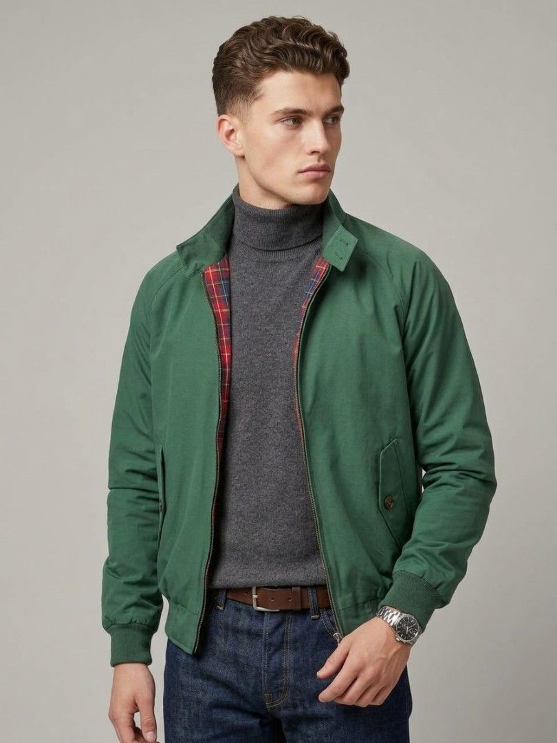 Tartan Lined Harrington Jacket (Category: Coats, Jackets and Outerwear) located in Los Banos. Submitted by _yeyey_ (Listing ID 1466235669, Image 1). Description: Dimensions Width: 22.5 inches Length: 26 inches The actual colors and design may vary slightly due to lighting, device and other factors. .