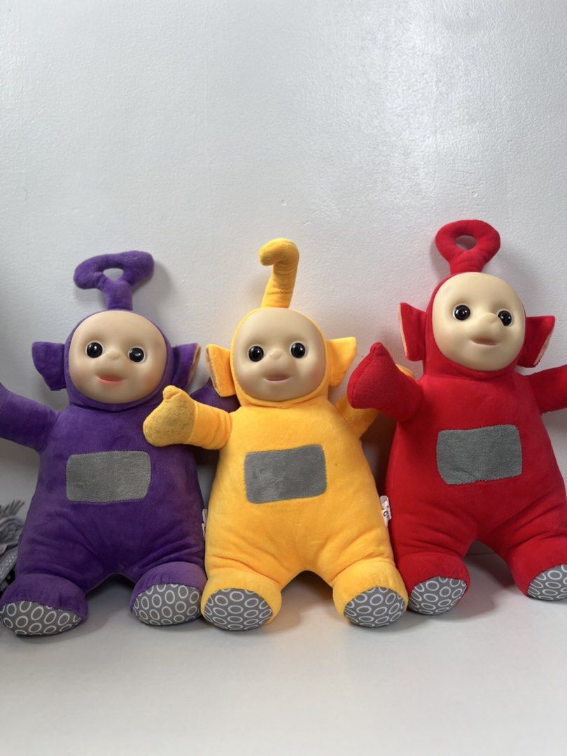 Teletubbies Plush Toys (Category: Plushies & Soft Toys) located in Manila. Submitted by colette.closette (Listing ID 1466186041, Image 1). Description: 🧸 Teletubbies Plush Toys 🧸 Price: ₱380 each : ₱950 set — negotiable More photos and videos available upon request! — just send me a message. We can talk on other platforms, depends on your comfort. Payment: gc@sh Shipping: flash express / lalamove — strictly to nearby areas. 📍Hagonoy, Bulacan.