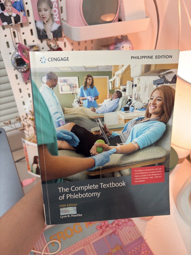The Complete Textbook of Phlebotomy (5th Edition) (Category: Textbooks) located in Dagupan City. Submitted by raire.co_ (Listing ID 1466226176, Image 1). Description: The Complete Textbook of Phlebotomy (5th Edition) • unused (no highlights) decluttering my shelf ♡ ✨ bundle discounts available ♡ prices negotiable 💳 mode of payment: gcash, bank transfer, or cash for meetup 📍 meetup: dagupan 📦 shipping: j&t express - shipping fee to be shouldere