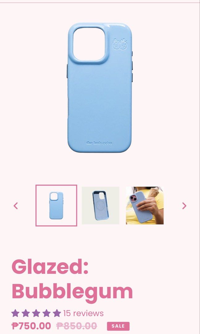 The hub cebu glazed iPhone 16 case (Category: Cases & Sleeves) located in Los Banos. Submitted by claulim (Listing ID 1466230188, Image 2). Description: Brand new Glazed: Bubblegum Iphone 16 case .