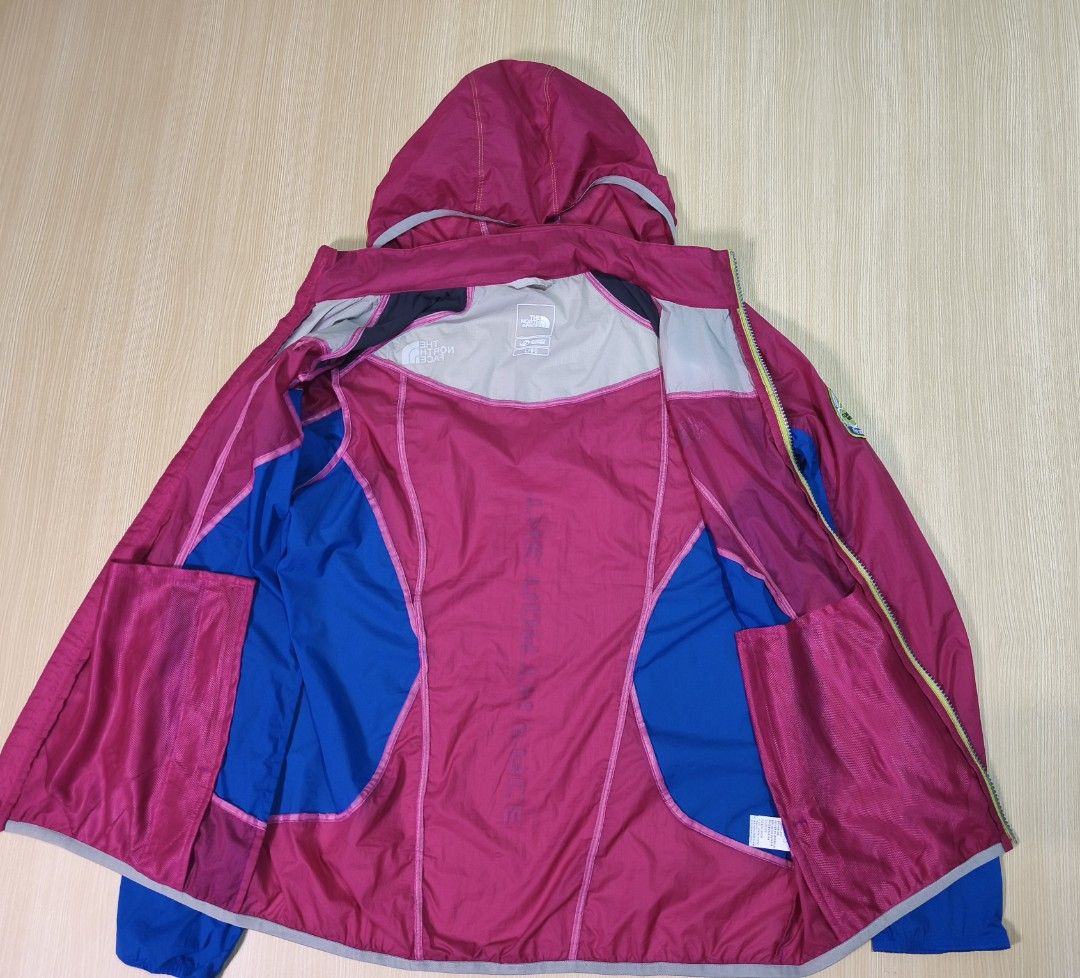 The North Face Windbreaker Jacket Pink Blue (Category: Coats, Jackets and Outerwear) located in Santo Tomas. Submitted by ThriftyTeng07 (Listing ID 1466158455, Image 3). Description: The North Face Windbreaker Large on tag (19.5x25) Size Medium Women's Small Men's Excellent condition Lightweight 550+SF ONLY #Thenorthface.