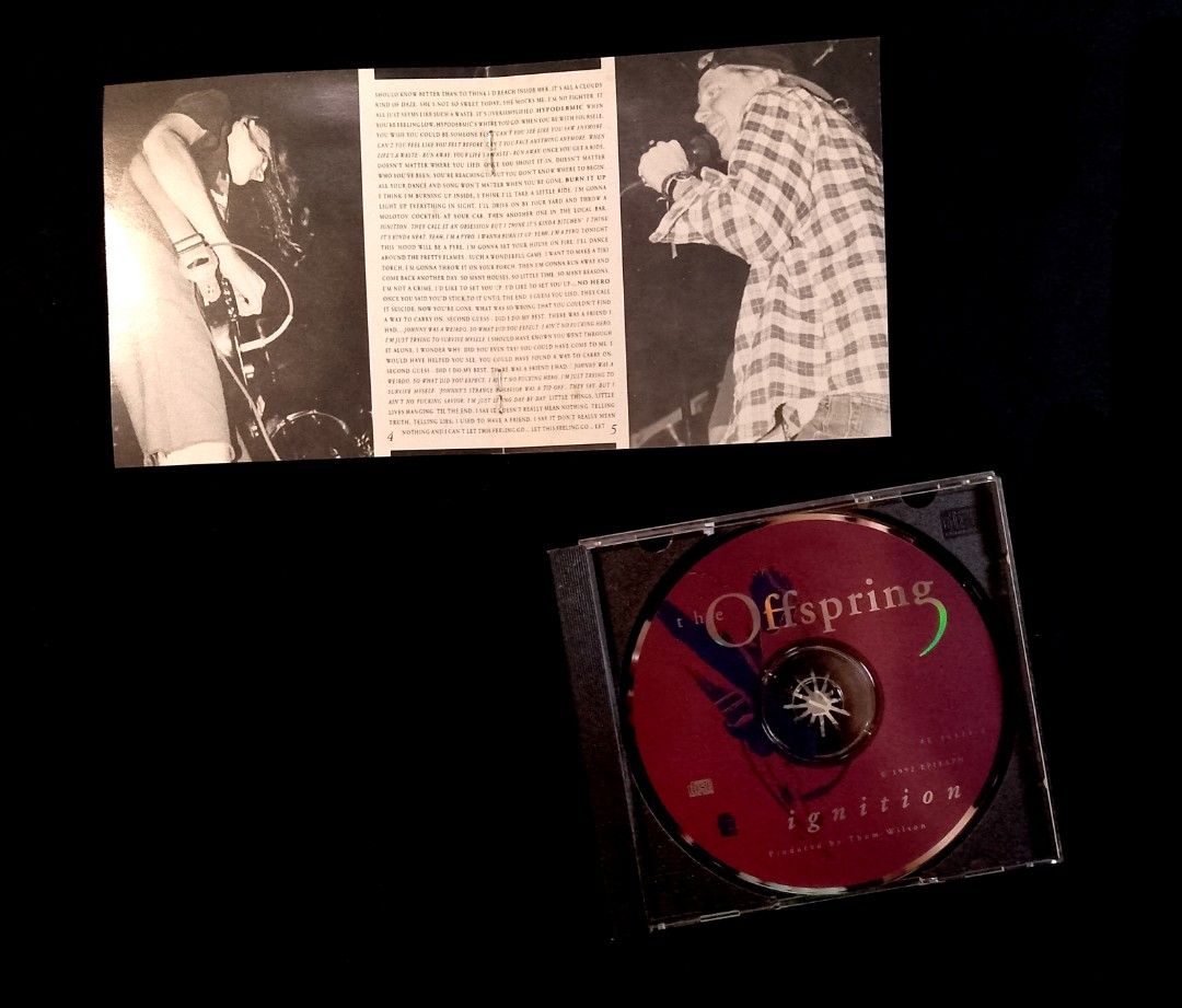 The Offspring - Ignition (1992) (Category: CDs & DVDs) located in Manila. Submitted by musicsectionph (Listing ID 1466325665, Image 3). Description: FOR SALE: The Offspring's explosive 1992 alternative rock masterpiece "Ignition" flagship release!‎‎ ABOUT THIS ALBUM: This is the legendary American punk rock band's massive second studio triumph, produced by Thom Wilson. It features a brilliant shift into skate punk tones, hardcore punk textures, m