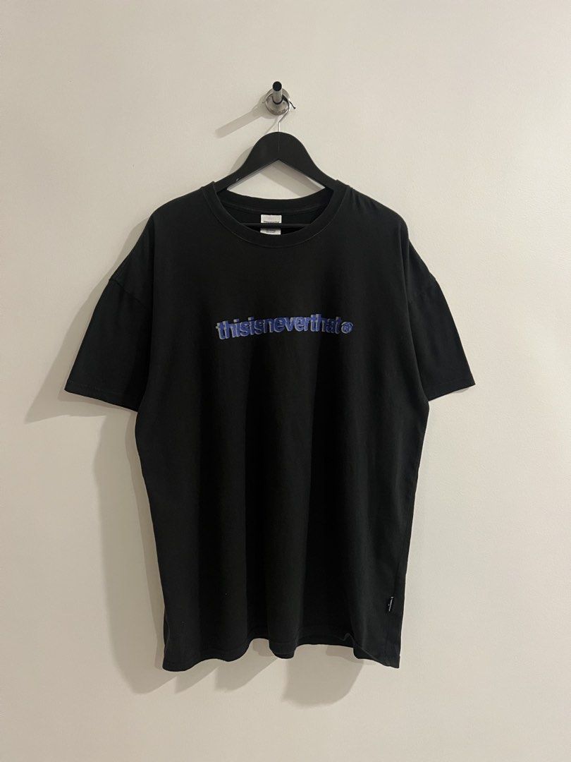 Thisisneverthat Cracked Logo Black Shirt (Authentic) (Category: Luxury Apparel) located in Iligan City. Submitted by wenologgyy (Listing ID 1466307419, Image 3). Description: Thisisneverthat Cracked Logo Black Shirt (Authentic) •(Very Good Condition) •(Issue: ) • (Size XL on tag) 💰₱ 288.