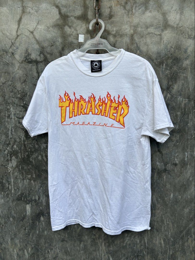 Thrasher Tee (Category: Tshirts & Polo Shirts ) located in Tuguegarao City. Submitted by 2giefinds (Listing ID 1466253251, Image 1). Description: Size: MEDIUM Dimes: W:19.5 x L:28 Condition: Excellent Color Rate: 10/10 Issue: ❌.
