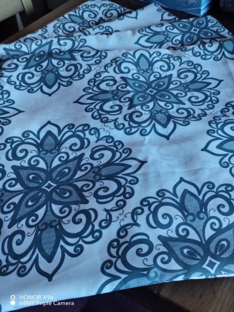 Throw Pillow cover (Category: Cushions & Throws) located in Muntinlupa City. Submitted by arciagamaryann68 (Listing ID 1466203492, Image 2). Description: - Elegant dark grey and white floral/mandala print design - High-quality, durable fabric material - Perfect for living room sofas, bedrooms, or lounge areas - Easy to maintain and wash - Instant room aesthetic upgrade.