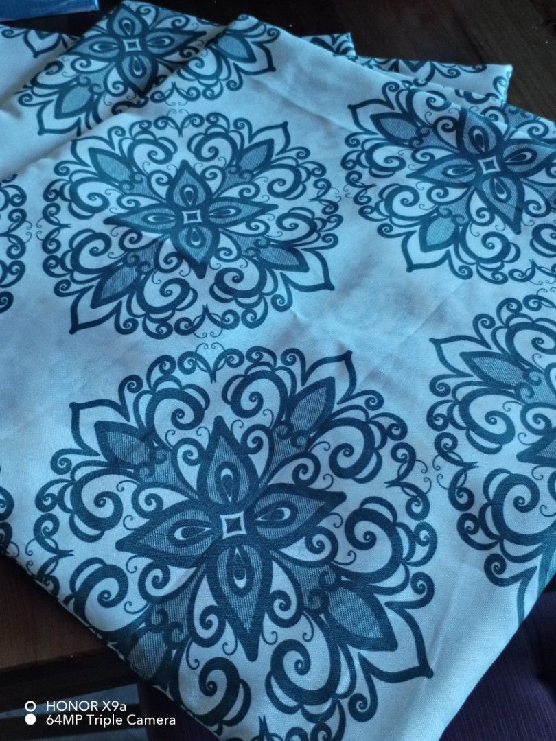 Throw Pillow cover (Category: Cushions & Throws) located in Muntinlupa City. Submitted by arciagamaryann68 (Listing ID 1466203492, Image 3). Description: - Elegant dark grey and white floral/mandala print design - High-quality, durable fabric material - Perfect for living room sofas, bedrooms, or lounge areas - Easy to maintain and wash - Instant room aesthetic upgrade.