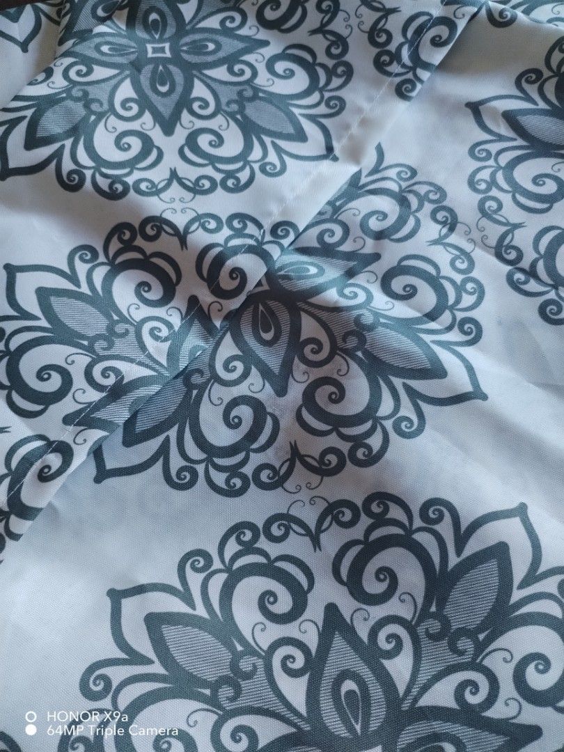 Throw Pillow cover (Category: Cushions & Throws) located in Muntinlupa City. Submitted by arciagamaryann68 (Listing ID 1466203492, Image 1). Description: - Elegant dark grey and white floral/mandala print design - High-quality, durable fabric material - Perfect for living room sofas, bedrooms, or lounge areas - Easy to maintain and wash - Instant room aesthetic upgrade.
