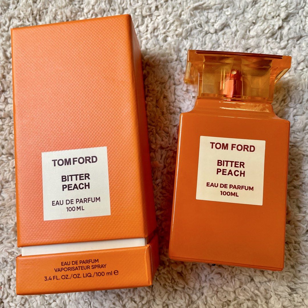 Tom Ford Bitter Peach Eau de Parfum (Category: Fragrance & Deodorants) located in Subic. Submitted by javsprelovedstuffs (Listing ID 1466223359, Image 1). Description: Sophisticated fruity sweetness Unique Fragrance Tester (High Qlty) Pls no asking if OG given the price 😂 Can last for hours Good for everyday perfume #perfume #perfumeph #burberry #jomalone #armani #dubaiperfume .