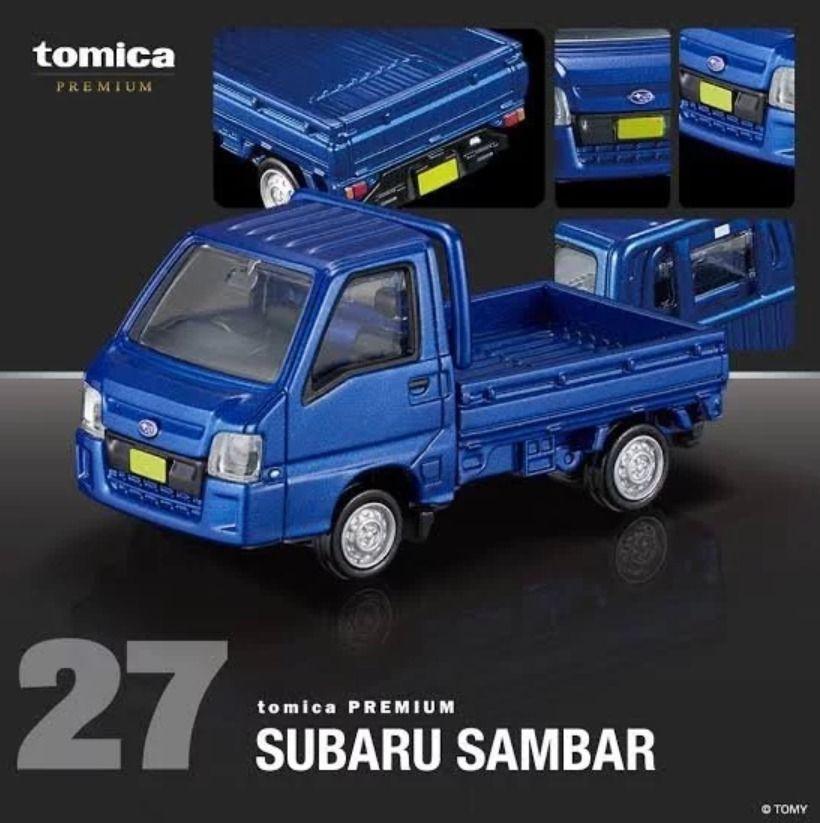Tomica Premium 27 Subaru Sambar (Category: Vehicle & Diecast Models) located in Manila. Submitted by memorylanestore (Listing ID 1466215135, Image 2). Description: NOTE: Please learn how to READ and UNDERSTAND the product description carefully and "Be a Responsible Buyer". *Sealed and brandnew *BOX Condition is in fare condition (may or may not have creases depending on the stock available) *Guaranteed 100% Authentic Tomica Product *Photos courte