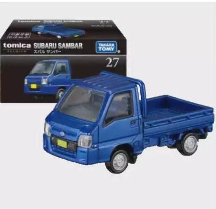 Tomica Premium 27 Subaru Sambar (Category: Vehicle & Diecast Models) located in Manila. Submitted by memorylanestore (Listing ID 1466215135, Image 3). Description: NOTE: Please learn how to READ and UNDERSTAND the product description carefully and "Be a Responsible Buyer". *Sealed and brandnew *BOX Condition is in fare condition (may or may not have creases depending on the stock available) *Guaranteed 100% Authentic Tomica Product *Photos courte