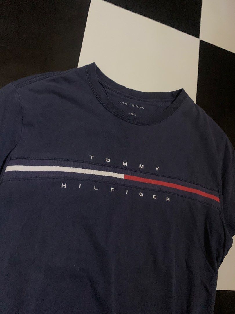 TOMMY HELFIGER (Category: Tshirts & Polo Shirts ) located in Manila. Submitted by wild.just_trift (Listing ID 1466163903, Image 3). Description: TOMMY T SHIRT & LONG SLEEVE ASPACK 850+sf LONG SLLEVE - excellent condition - color rate 8.5/10 - issues small sink hole - size M ₱649 T SHIRT - good condition - color rate 8/10 - issues semi faded, and small sink hole - size M ₱349.
