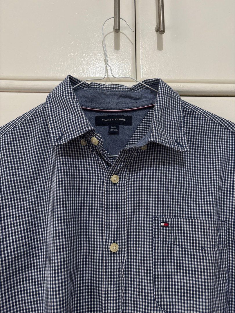 TOMMY HILFIGER MEN’S GINGHAM LONG SLEEVE BUTTON-DOWN SHIRT (Category: Tshirts & Polo Shirts ) located in Bulacan. Submitted by kennyfindss (Listing ID 1466271641, Image 3). Description: TOMMY HILFIGER MEN’S GINGHAM LONG SLEEVE BUTTON-DOWN SHIRT Size on Tag: Medium W: 20–21” L Front: 29” L Back: 31” Sleeves: 26” Color Rate: 10/10 Condition: Good Condition Issues: None Fabric/Material: Cotton Sourced from: USA DM TO PURCHASE .