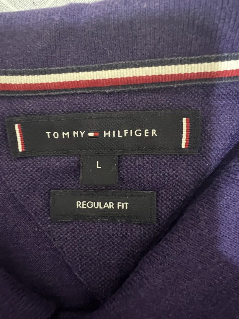 Tommy Polo Shirt (Category: Tshirts & Polo Shirts ) located in Caloocan City. Submitted by zachlevi2020 (Listing ID 1466270666, Image 2). Description: Tommy Violet Large on Tag W-21.5-22 L-28.