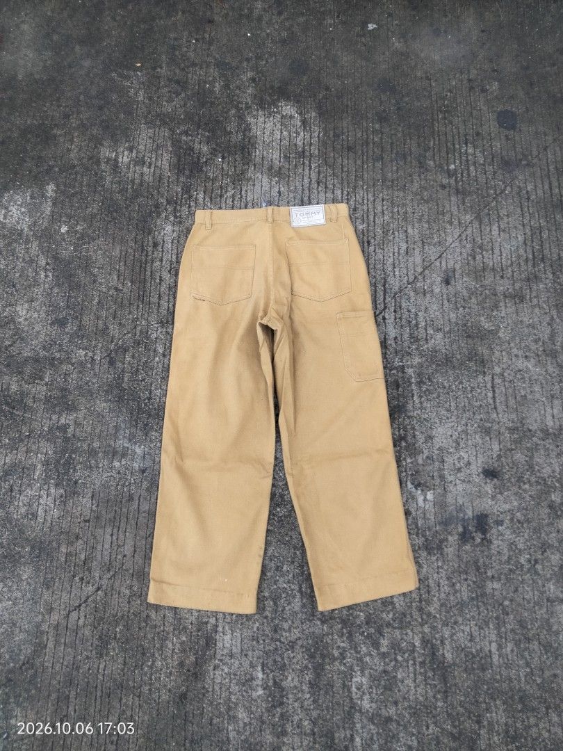 Tommy sport carpenter (Category: Jeans) located in Caloocan City. Submitted by haruconcep52476 (Listing ID 1466315637, Image 2). Description: Dimensions W31×L37 Good condition Color rate 9 Issue need wash and cut yung palawit.