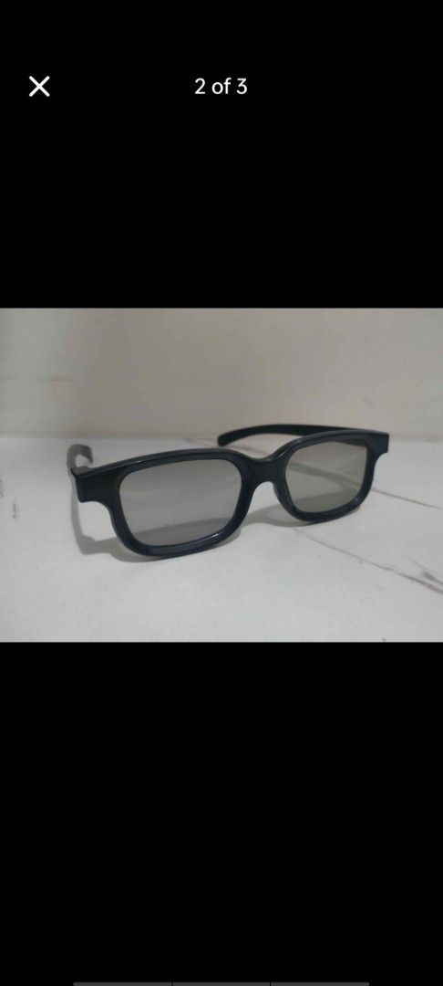 Toshiba 3D Glasses (Category: Virtual Reality) located in Manila. Submitted by billythekid05 (Listing ID 1466285063, Image 2). Description: - Brand: Toshiba - Item: Bundle of black 3D glasses - Material: Sturdy plastic frames with clear lenses - Ideal for: Movie nights on compatible 3D TVs - Availability: Multiple pairs in this lot - Fulfillment: Open for meetup or shipping options.