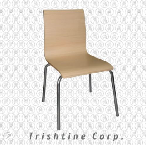 TPR-MET-005 | Wood Accent Stackable Chair (Category: Chairs) located in Caloocan City. Submitted by jim.trishtineofficefurnitures (Listing ID 1466226494, Image 1). Description: - Minimalist design with a light wood grain finish - Sturdy silver-tone metal legs for durability - Ergonomic curved backrest for basic support - Standard seating height suitable for desks and dining tables - Easy to wipe clean and maintain - Ideal for home offices, study 