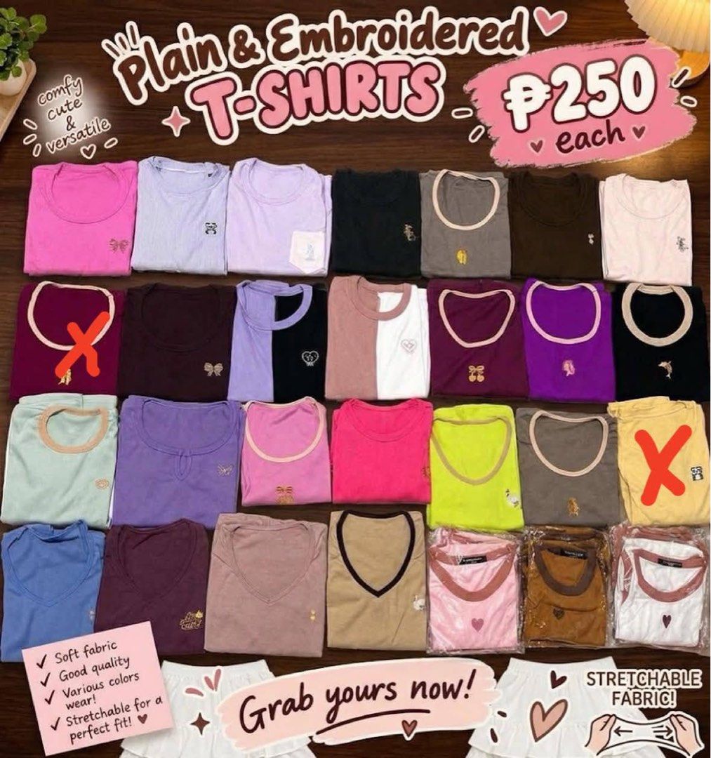 Tshirt and sando (Category: Others Tops) located in Manila. Submitted by nylsantos (Listing ID 1466282923, Image 1). Description: ✅Soft fabric ✅Good quality ✅Various colors wear! ✅Stretchable for a perfect fit! ✅on-hand ✅buyers should pay sf .