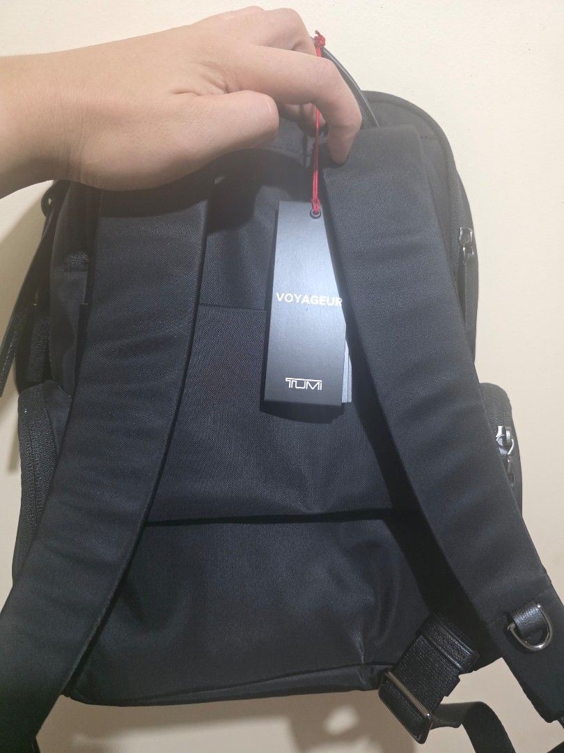 TUMI Voyageur Celina Medium Backpack -Black/gunmetal hardware (Category: Backpacks) located in Nasugbu. Submitted by khael77 (Listing ID 1466327529, Image 2). Description: Selling because my dad won this at a casino. It's brand new and unused, but I don't really have a use for it since I'm a guy. Original SRP based on my research is 34k to 36k so this is a steal. - Brand: TUMI -Collection: Voyageur -Model: Celina Medium Backpack -Style: 154168-T5