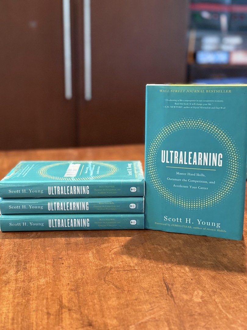 Ultralearning by Scott H. Young (Category: Storybooks) located in Pasig City. Submitted by mxvxt (Listing ID 1466228494, Image 1). Description: 〰 wall street journal bestseller 〰 hardcover 〰 brand new and unread, still in original plastic shrink wrap 〰 4 copies available 〰 content: master hard skills quickly, outsmart the competition, and accelerate your career 〰 P1,499 in fully booked! selling for cheap :).