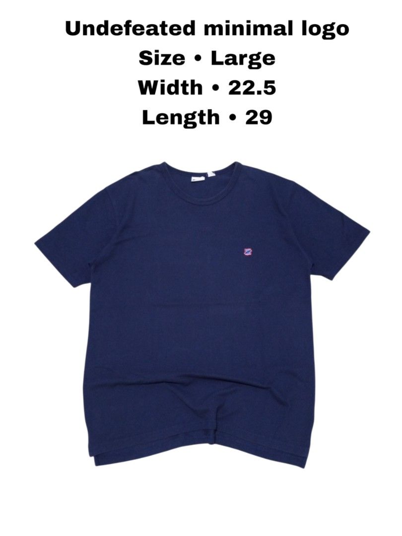Undefeated minimal logo (Category: Activewear) located in Manila. Submitted by _t20hrift (Listing ID 1466332554, Image 1). Description: Undefeated minimal logo size • large 22.5 | 29 Dimension.