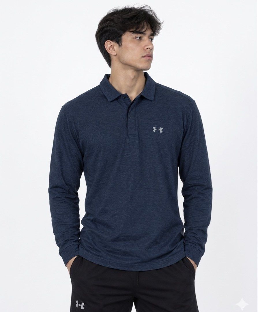 Under Armour Polo Long Sleeve (Category: Tshirts & Polo Shirts ) located in Cebu City. Submitted by drip.co (Listing ID 1466234498, Image 2). Description: Under Armour Polo Long Sleeve Size: XL Dimes: 25x31.5 Color Rate: 10/10 As New Condition No Issue 550 + sf.