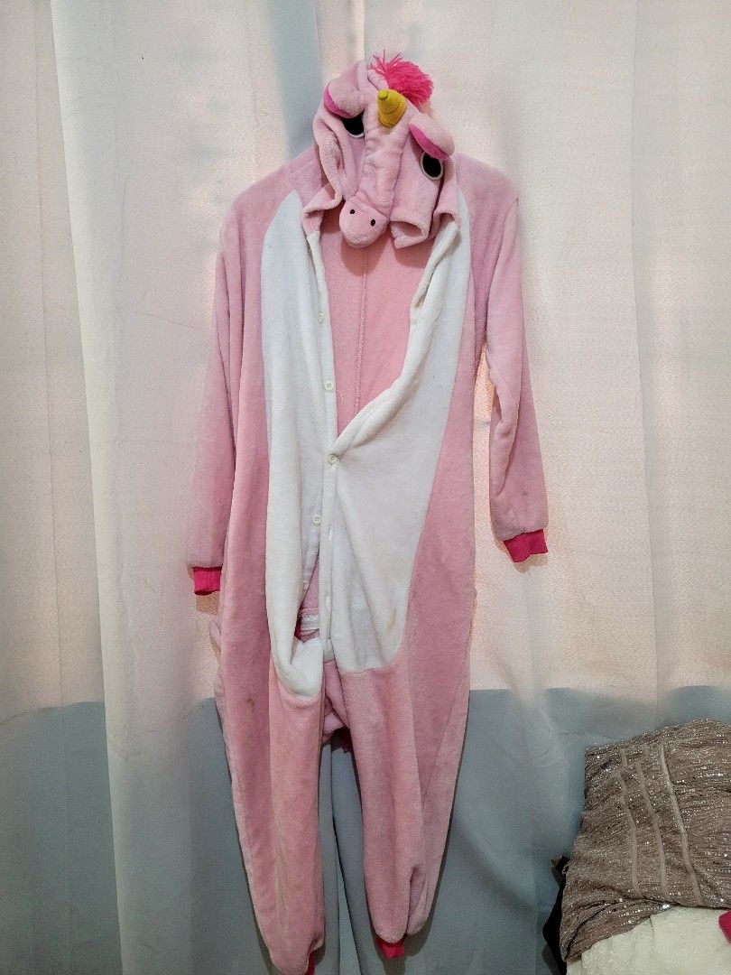 Unicorn onesie (Category: Undergarments & Loungewear) located in Batangas. Submitted by dramaticcloset (Listing ID 1466202431, Image 1). Description: Need wash, Free-size Orig price 1k.