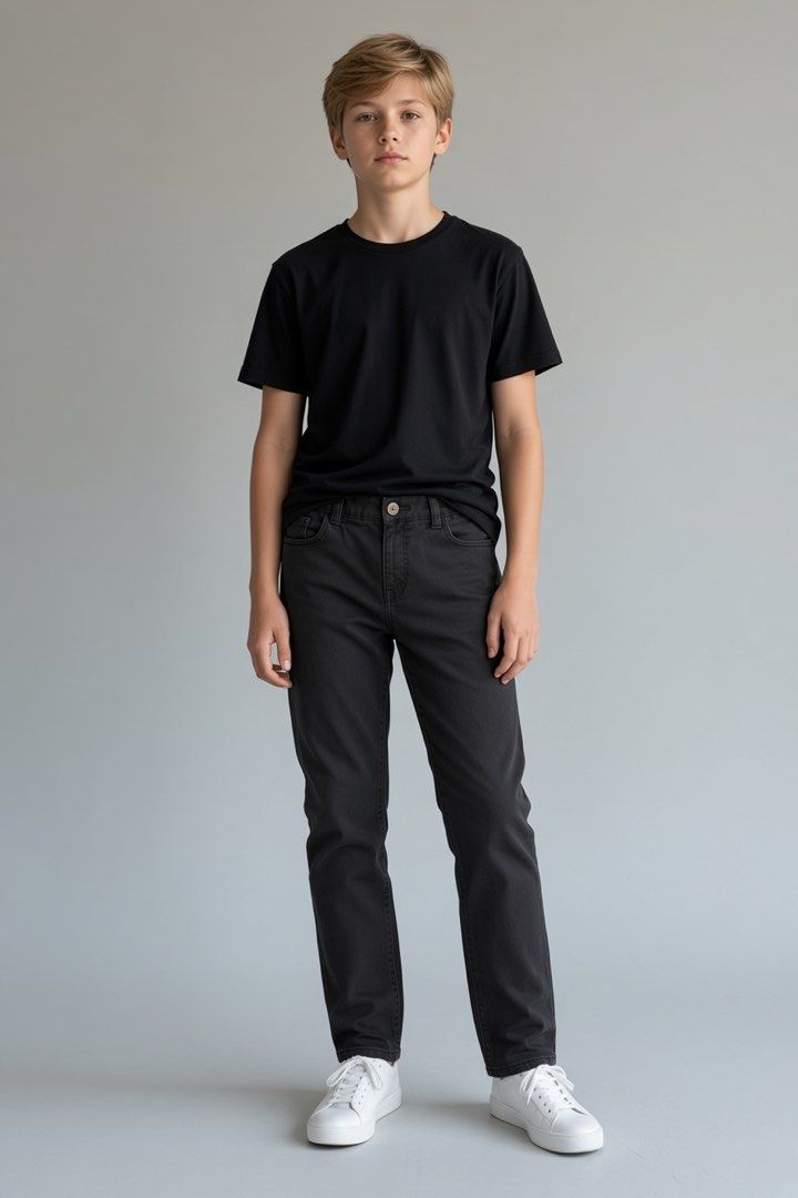 Uniqlo black jeggings (Category: Babies & Kids Fashion) located in Lipa City. Submitted by lifestyled (Listing ID 1466180620, Image 1). Description: Uniqlo black jeggings Size 150 W- 12” (garterized waist) L- 33” 💯 Authentic .