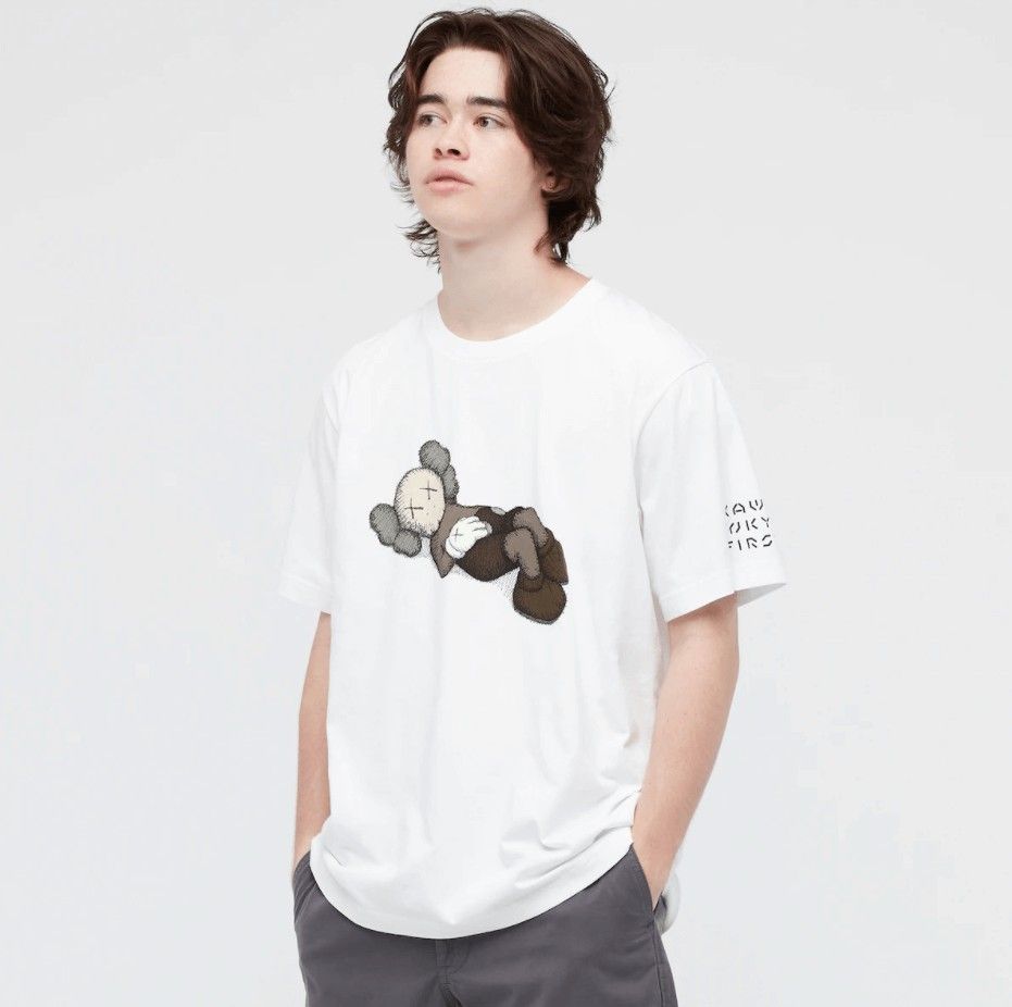 uniqlo kaws shirt (Category: Activewear) located in Amadeo. Submitted by josephotep (Listing ID 1466285196, Image 1). Description: uniqlo x kaws L'on tag 20.5x28 light stain on last pic 450 plus sf loc cavite pm📥.