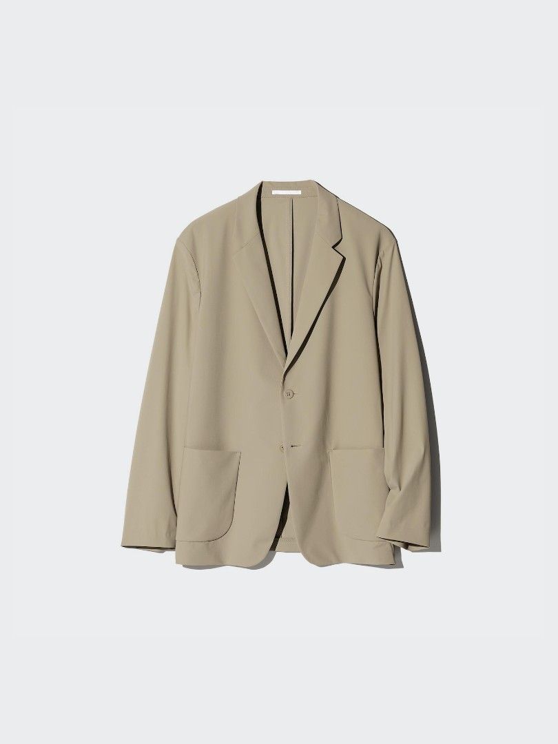 Uniqlo Ultra Stretch Blazer (Category: Coats, Jackets and Outerwear) located in Angeles City. Submitted by miss_independent01 (Listing ID 1466281559, Image 2). Description: Uniqlo Ultra Stretch Blazer Color: Khaki Width: 19.5 (Small on tag) Length: 26.5 Sleeve: 22.5 Shoulder: 17 MOP: Gcash ✅ Mine Now, Pay Now ✅ First to Pay, Gets the Item 📍 PAMPANGA Courier: JnT 🚚🚚 PM 💌💌.