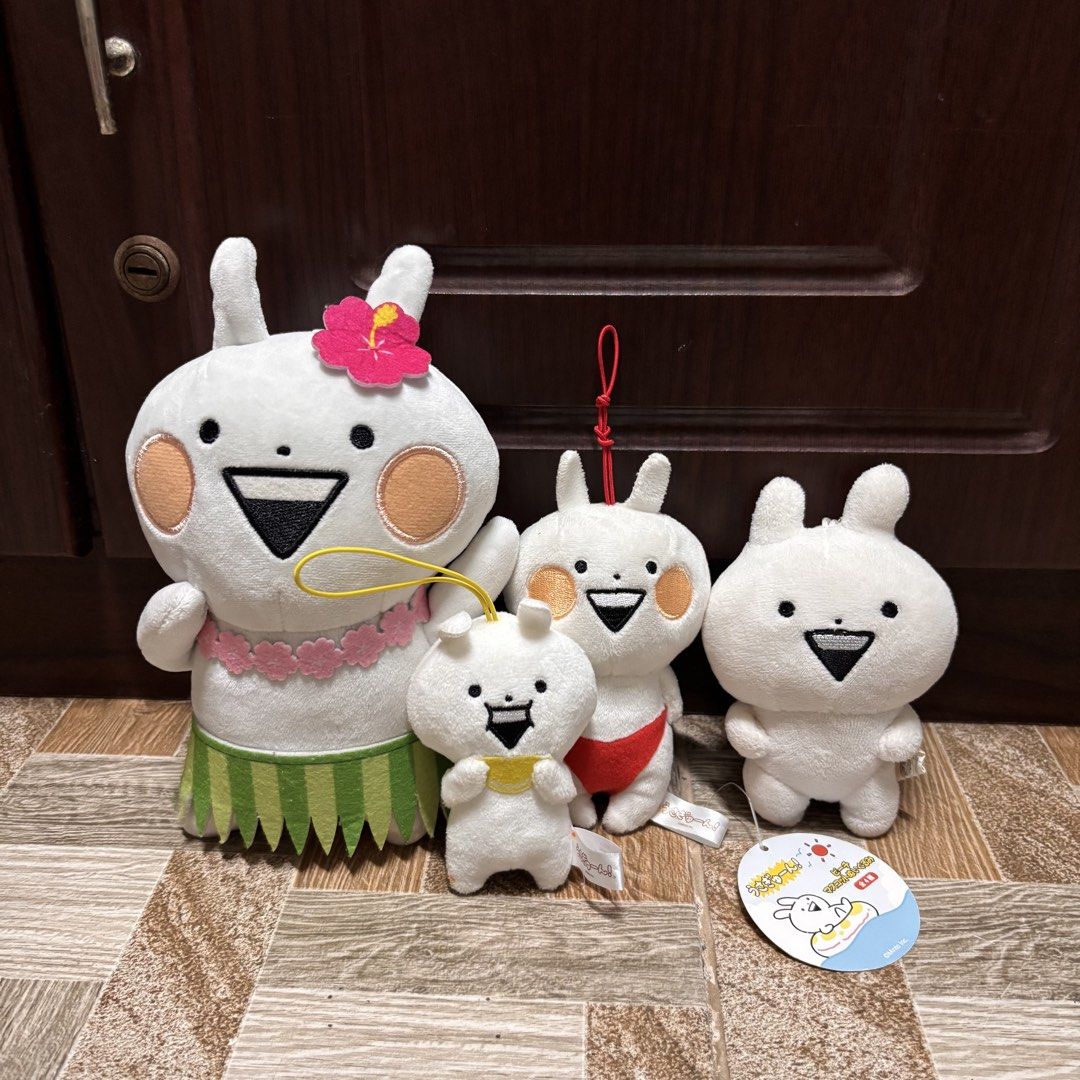 Usagyun! Beach Mascot Plush Toy Set (Category: Plushies & Soft Toys) located in Manila. Submitted by nero.ph (Listing ID 1466247244, Image 1). Description: -With tag and paper tag -no issue -Selling as set.