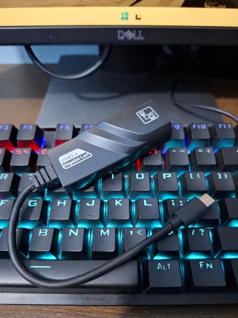 USB-C TO RJ45 ETHERNET/LAN ADAPTER (Category: Cables & Adaptors) located in Taguig. Submitted by wiltech016 (Listing ID 1466313904, Image 2). Description: Features: 🔌 USB-C 3.0 interface 🌐 Gigabit Ethernet LAN ⚡ Fast and stable wired internet connection 🔗 RJ45 Ethernet port 💻 Plug & Play — easy to use 🖥️ Great for laptops, desktops, tablets, and USB-C devices 🎮 Ideal for gaming, streaming, downloads, work, and online meetings 📶 More stable