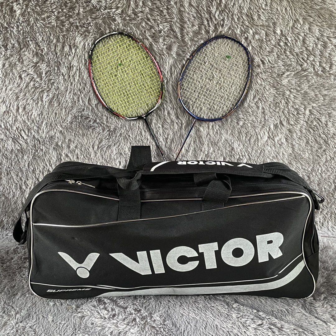 Victor Supreme Badminton Bag (Category: Racket and Ball Sports) located in Valencia. Submitted by youngowl.1f71ec (Listing ID 1466180023, Image 1). Description: Good as new Minimal issue(small scratch) 3 large Compartment .