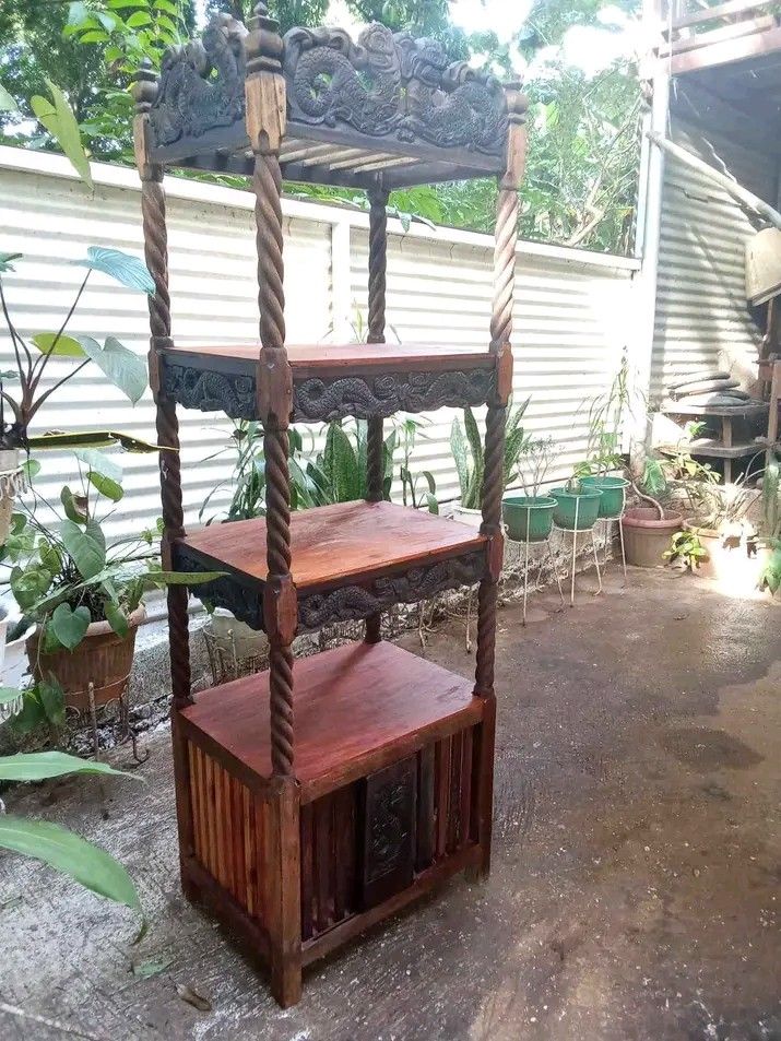 Vintage Almario restored (Category: Shelves, Cabinets & Racks) located in Manila. Submitted by carmelites36250 (Listing ID 1466271114, Image 3). Description: Old Alamario Made of mix narra and tanguile wood Size: L24 W18 H72inch Shelves: 15inch Newly stripped & varnished Price: 10,500✅.