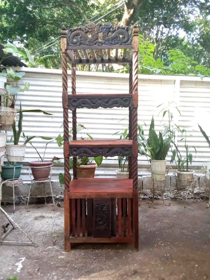 Vintage Almario restored (Category: Shelves, Cabinets & Racks) located in Manila. Submitted by carmelites36250 (Listing ID 1466271114, Image 1). Description: Old Alamario Made of mix narra and tanguile wood Size: L24 W18 H72inch Shelves: 15inch Newly stripped & varnished Price: 10,500✅.