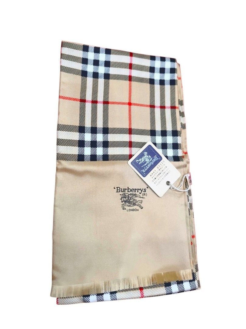 Vintage Burberry Long Scarf (Category: Luxury Accessories) located in Digos. Submitted by emmanuel28 (Listing ID 1462908124, Image 2). Description: Vintage Burberry Long Scarf 100% Silk material Bnew with tags Authentic Location: Davao del sur Buyer shoulders shipping fee.