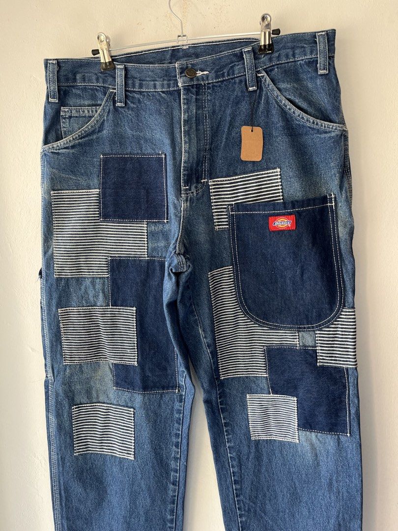 Vintage Dickies Patch work Carpenter Pants (Category: Jeans) located in Santa Rosa. Submitted by jhongilber04420 (Listing ID 1466198831, Image 3). Description: Vintage Dickies Patch work Carpenter Pants 34w 40L 9 ol Excellent condi Sign of usage 9/10 cr 1500 plus sf.